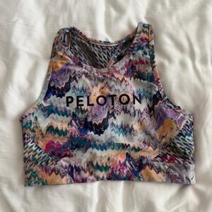 Peloton River Rock High Neck Bra Multicolor Size M Activewear